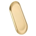 thumbnail image 1 of Stainless Steel Oval Tray Prevent Slip Flat Bottom Thickened Decorative Gold Storage Tray for Kitchen Vanity Bathroom, 1 of 7