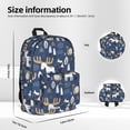 thumbnail image 6 of Goofa Forest Elk Printed Backpack,Laptop Backpack,Durable Anti-Theft Travel Work Backpack,Water-resistant Backpack, 6 of 9