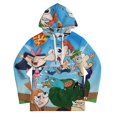 thumbnail image 3 of Phineas And Ferb Youth Hoodies Boys Girls 3D Printed Sweatshirt Fall Winter Clothes Long Sleeves Pullover Sweater M, 3 of 6