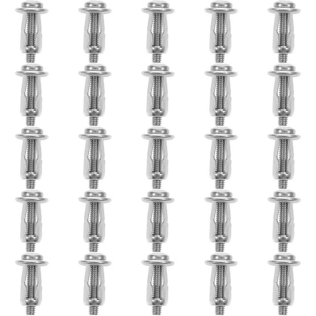 MasteelfCA 25 Pcs Écrou d'Ancrage d'Expansion de Porte Creux Écrou de Vérin avec Vis Écrou de Fixation de Vérin Vis de Porte