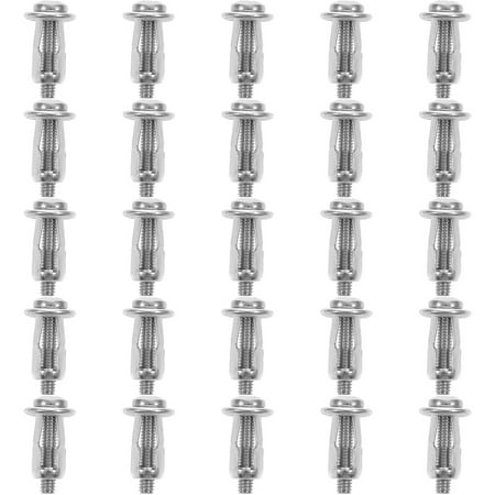 

BESTONZON 25pcs Hollow Door Anchor Expansion Nut Jack Nut with Screw Jack Fixing Nut Door Screw