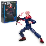 BLDR Jujutsu Kaisen Yuji Itadori Building Set - 9.5 inch Buildable Articulated Action Figure