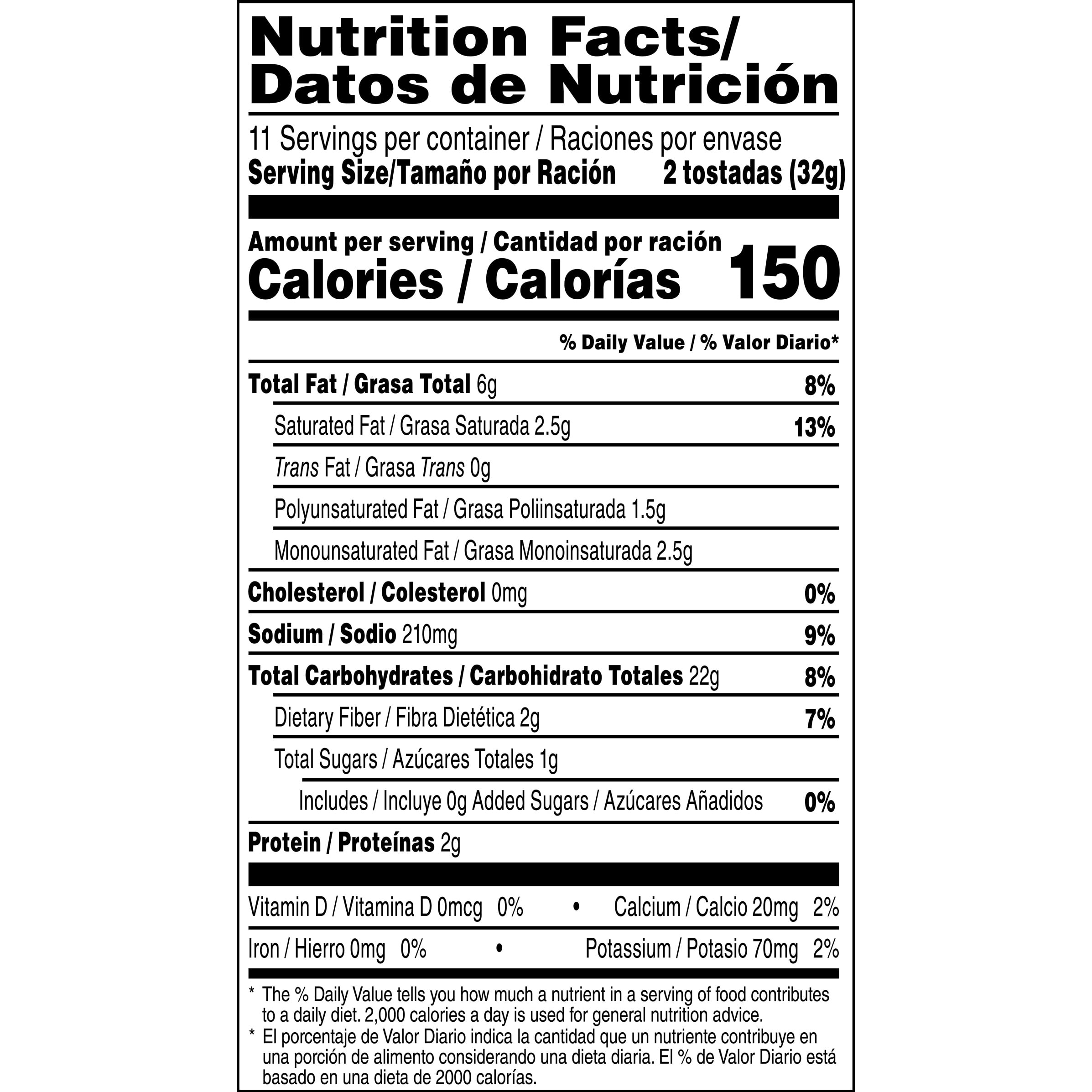 Guerrero Tostada Ss Nutrition Facts Bios Pics Guerrero Tostada Ss Nutrition Facts Bios Pics