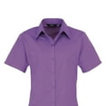 thumbnail image 2 of Premier Short Sleeve Poplin Blouse/Plain Work Shirt, 2 of 4