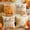 Beige, variant on Fall Decorative Throw Pillow Covers 18x18 Inch, Set of 4 Pillowcases Pumpkins Maple Leaves, Autumn Harvest Thanksgiving Halloween Pillow Case for Farmhouse Home Couch Sofa(Beige)
