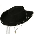 thumbnail image 3 of Black Felt Cowboy Child Hat Woody Toy Story Jessie Cowgirl Sheriff Costume Movie, 3 of 7