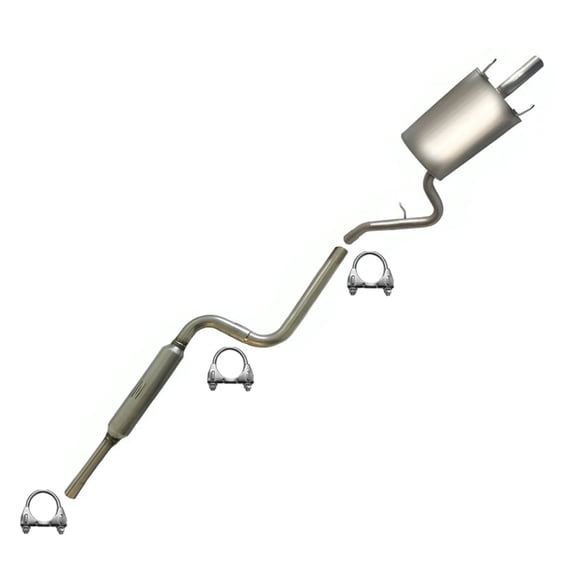 Northeastern Exhaust Muffler & Pipe Exhaust System Kit Fits 2001-2006 Dodge Stratus 2.4L & 2.7L Sedan, 2001-2006 Chrysler Sebring 2.4L & 2.7L Sedan - Direct Fit | Stainless Steel System Kit