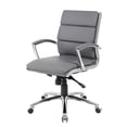 thumbnail image 3 of Scranton & Co Contemporary Executive Mid-Back Chair in Gray, 3 of 7