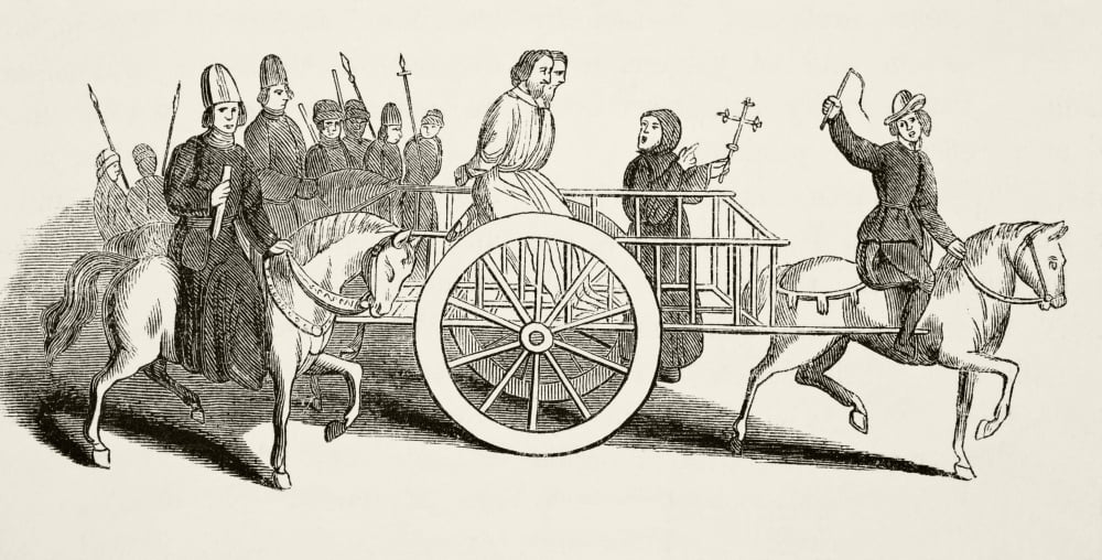 Lollards Being Taken To Their Execution In England In The Mid-Fourteenth Century From The National And Domestic History Of England By William Aubrey Published London Circa 1890 Canvas Art - Ken Welsh