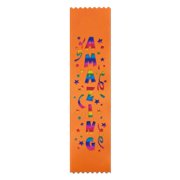 RibbonsNow Amazing Award Ribbons - 50 Flat Bookmark Style Ribbons No Card & String