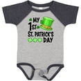 thumbnail image 3 of Inktastic My 1st St. Patrick's Day Green Top Hat and Clovers Boys or Girls Baby Bodysuit, 3 of 5