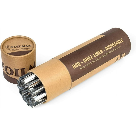 Heavy-Duty Disposable Aluminum Grill Liners, 12 x 20 Inch Nonstick Cooking Sheets for BBQ, Easy Cleanup