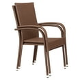 Patio Sense Outdoor Wicker Chair Set of 4