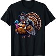 thumbnail image 1 of Funny Pilgrim Pitbull Dog Riding Turkey Happy Thanksgiving Camiseta, 1 of 2