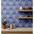 thumbnail image 4 of S4Sassy Oriental Floral Vine Wallpaper - Blue Asian Style Wall Covering, 25" x 120" Self-Adhesive Textured Vinyl Walls Paper, Decorative Wall Wrap, Easy DIY Walls Covering For Bedroom, Living Room, 4 of 9