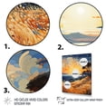 thumbnail image 3 of Designart "Beach Sunkissed Sands Painting III" Nautical & Beach Floater Framed Wall Art Print, 3 of 7
