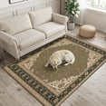 thumbnail image 2 of Area Rugs 4'x6'. Brown Boho Carpet Runner Indoor Outdoor Rugs Home Decor Aesthetic, Vintage Ethnic Tribe Abstract Art Non Slip Mats Washable Accent Rug for Living Room Bedroom, 2 of 7