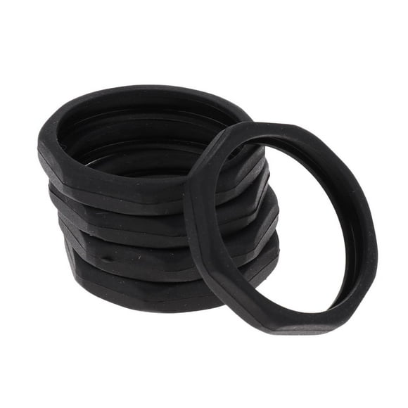 Anillo protector de micrófono inalámbrico antideslizante 5 uds Negro Yuyangstore Anillo colector de micrófono