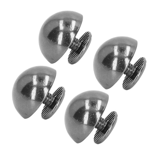 Mushroom Rivet, Leather Rivets 12mm For Pet Collars Silver Black