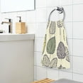 thumbnail image 5 of Yellow LeavesBath Towel 100% Cotton Soft Thick High Absorbency Hand Face Towel Single Pack 16x28in, 5 of 7