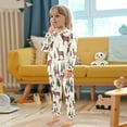 thumbnail image 4 of FORMRS Long Sleeve Top and Pants Pajama Set for Niños 2-Piece Sleepwear, Sizes 18M-8Y, Plaid Deer, 4 of 6