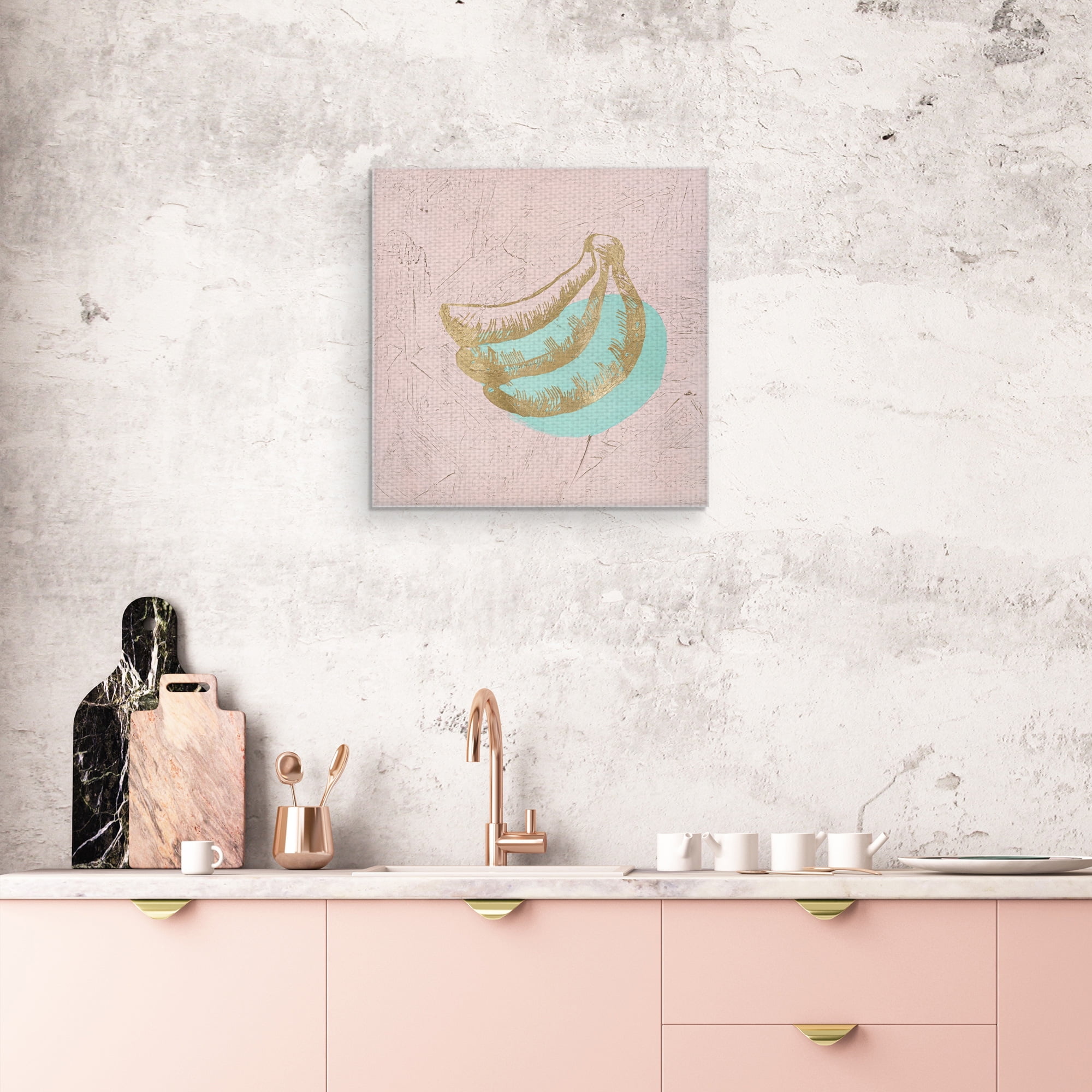 Masterpiece Art Gallery Golden Banana By Stephano Altamura Canvas Art Print 20" x 20"