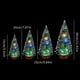 Mini Arbre de Noël Artificiel Pré-Éclairé Mini Arbre de Noël Comprend de Petites Lumières et Batterie – image 2 sur 12