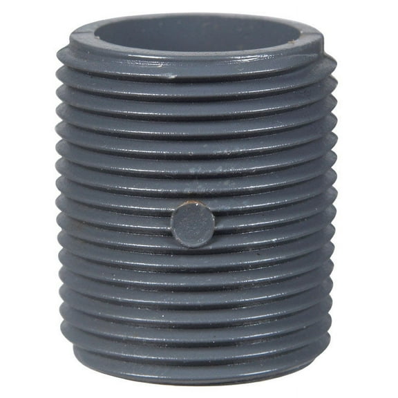 BK Products  Schedule 80  1-1/2 in. MPT   PVC  Close Nipple