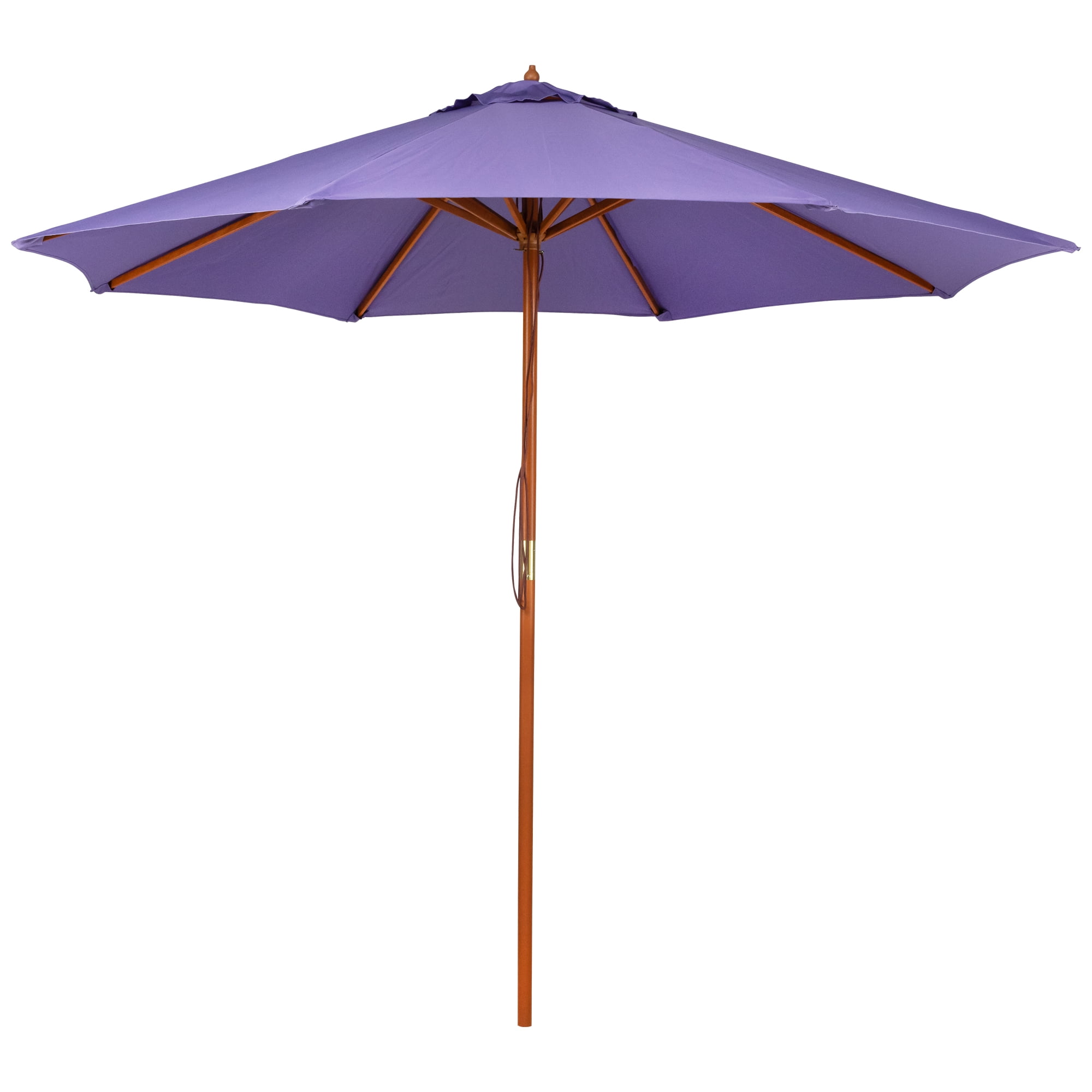 Northlight Outdoor Patio Market Umbrella with Wooden Pole - 8.5' - Purple