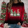 thumbnail image 2 of Fheaev Ugly Christmas Sweatshirt For Women Graphic Christmas Tree Printed Winter Holiday Pullovers T-Shirt Blouse Top Crew-Neck Long-Sleeved Loose Casual Funny Christmas Sweaters, 2 of 4