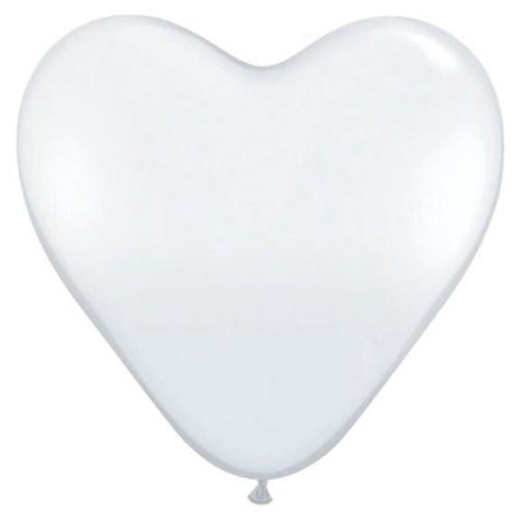 LOONBALLOON Hearts Balloons, 11″ HEARTS - DIAMOND CLEAR