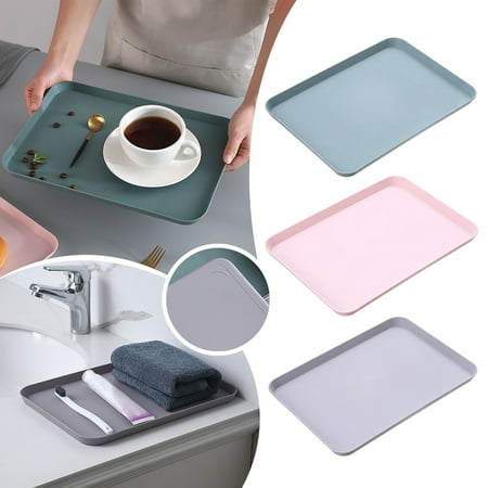 

Made of Pp Discounted Stock! 5X Pallets Simple Style Solid Color Plastic Tray 5Pcs Large Blue Today Deals! Kpamnxio Kitchen Utensils Set