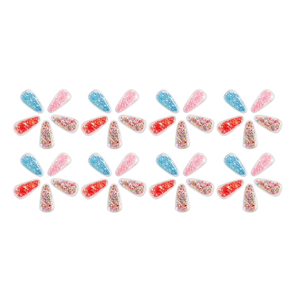 MUSEYA 40pcs Hair Barrettes for Women with Assorted Color PVC Hair Decoration