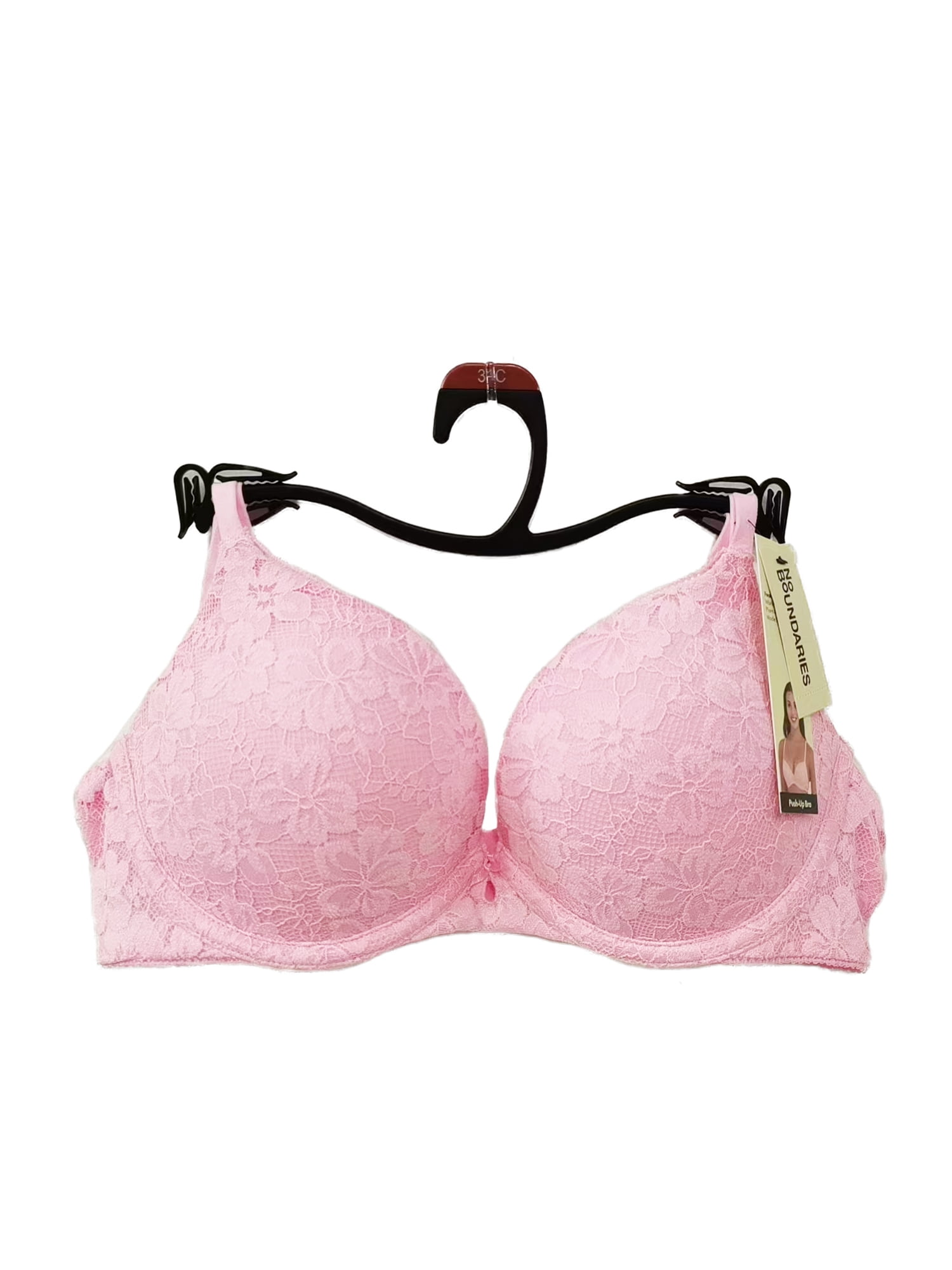 No Boundaries Allover Lace Push Up Bra, Women's 32B-40DD
