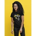 thumbnail image 2 of "Enjoy The Little Things" Science Quote, Microscope Women Black T-Shirt, Female XX-Large, 2 of 4