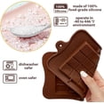thumbnail image 4 of Moldes para barras de chocolate, paquete clásico de silicona, 4 unidades, kit para hacer barras de caramelo a presión, juego de moldes, proteínas y energía, regalos hechos a mano, 4 of 5