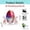 E, variant on DefiDgd Easter Faux Crystal Egg Bunny Ornament,Colorful 2D Flat Acrylic Easter Desk Figurines Decorations for Easter Spring Party Home Decor,Gift for Friend Family(A)