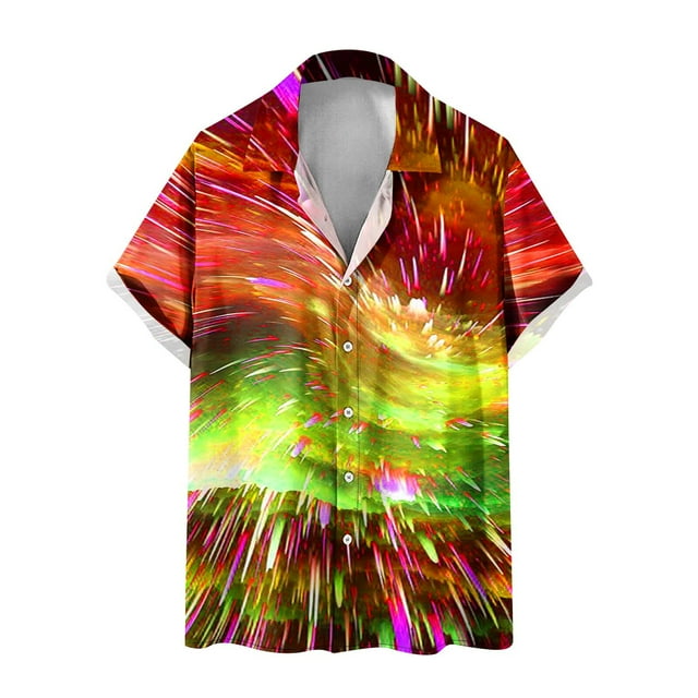 Chemise à Manches Courtes Col Rabattu Confortable pour Hommes