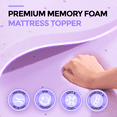 thumbnail image 5 of EDX 2 Inch Cool Gel Memory Foam Mattress Topper Twin Size Bed, Comfort Body Support & Pressure Relief, CertiPUR-US Certified, 5 of 8