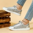 thumbnail image 5 of Glitter Sneakers for Women - Sparkly Bling Sequin Sneakers for Wedding, Party & Casual Wear, 5 of 9