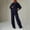 Navy, variant on Sets For Women 2 Piece Track Suit Set Loose Fit Soft Breathable Fall Casual Wear Wine XL