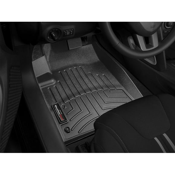 Fits 2013-2016 Dodge Dart Weathertech Floor Liner 444691 FloorLiner; Molded Fit; Black; Thermoplastic Polyolefin TPO Vacuum Formed Material; 2 Piece