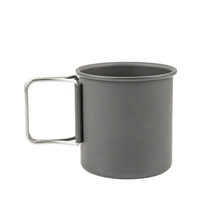 

Outdoor Camping Cups Foldable Handle Mug Picnic Aluminum Mug Picnic Utensils