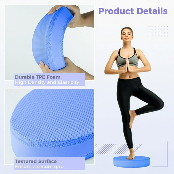 Coussin D’équilibre En TPE Haute Densité – 6 Cm D’épaisseur Pour Yoga, Pilates Et Renforcement Musculaire