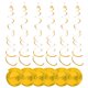 thumbnail image 1 of Naiovety 6 pack/lote colgante en espiral ingredientes seguros artesanía exquisita DIY colgante decorativo guirnalda aniversario Kits de decoración para fiestas Oro 27.5 pulgadas, 1 of 6