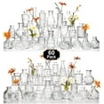 thumbnail image 1 of Set de jarrones Glass Bud Arme, 60 unidades, flores a granel de vidrio transparente, 1 of 7