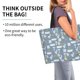 thumbnail image 2 of Disketp Blue Bathroom Bolsa Tote Estampada para Mujer, Bolso de Hombro y de Mano para Compras y Viajes, 2 of 8