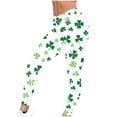 thumbnail image 6 of Haivin Women's Yoga Leggings with St. Patrick's Day Print, Tight-Fitting Stretch for Fitness Workout and Daily Casual Wear, 6 of 9