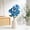 Blue-BU, variant on MMJ Artificial Flowers Bouquet Fake Triangle Rose 12.20in White Pink Red Black Blue Desktop Vase Home Wedding Decor