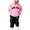 Pink, variant on Toddler Baby Girls Fall Outfit Sweatshirt Kids Boys Kids Letter Hooded Tracksuit Unisex Hoodie Sweatpants Set Casual 2 Piece Outfits Size 3-4T